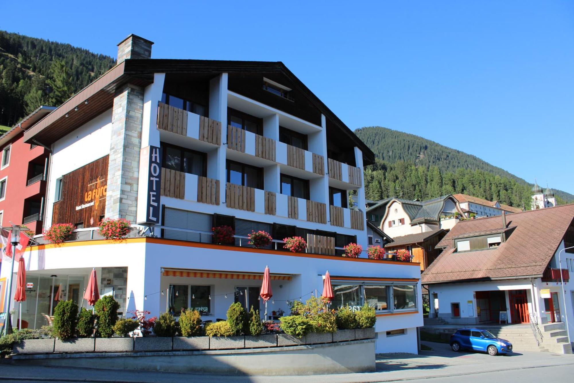 Hotel Restaurant La Furca Disentis Bagian luar foto