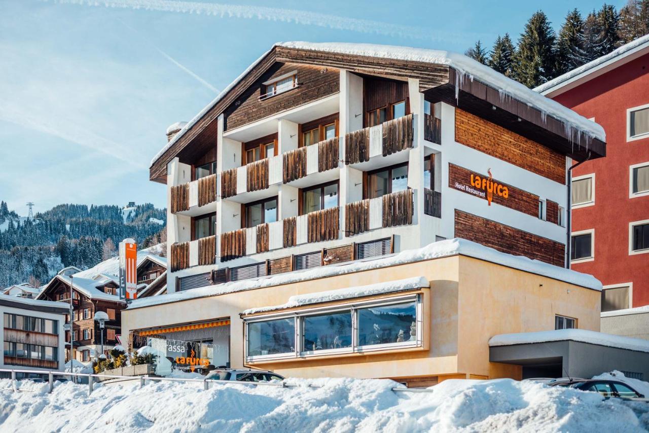 Hotel Restaurant La Furca Disentis Bagian luar foto